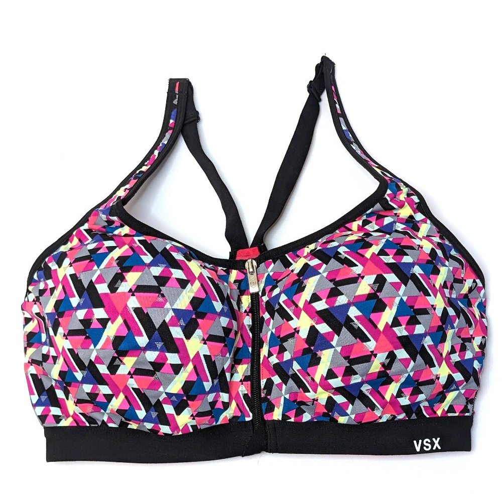 Victoria's Secret VS VSX Knockout Incredible Front Close Sports Bra Size 36D